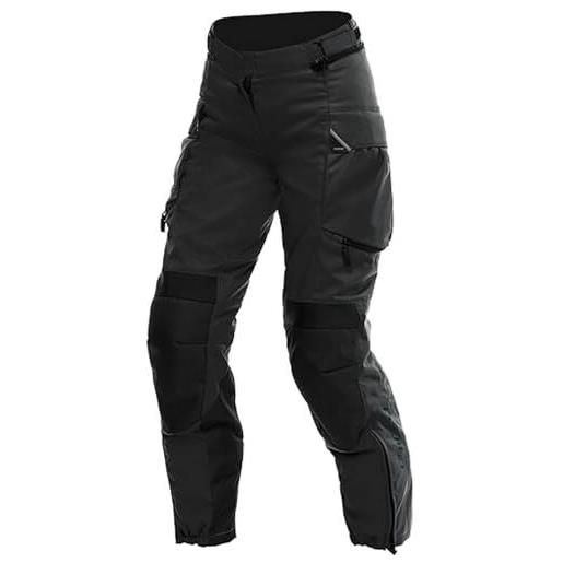 Dainese - ladakh 3l d-dry lady pants, pantaloni moto touring, 3 strati impermeabili, layer termico removibile, pantaloni da moto per donna, nero/nero, 52