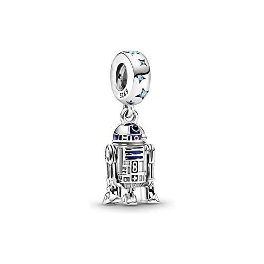 Generic star wars r2-d2 - ciondolo in argento sterling 925, compatibile con ciondoli pandora, trollbeads, chamilia, biagi e molti altri braccialetti del regno unito. , metallo