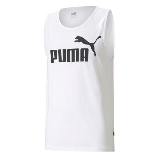 PUMA pumhb|#puma ess tank canotta sportiva, uomo, puma black, s