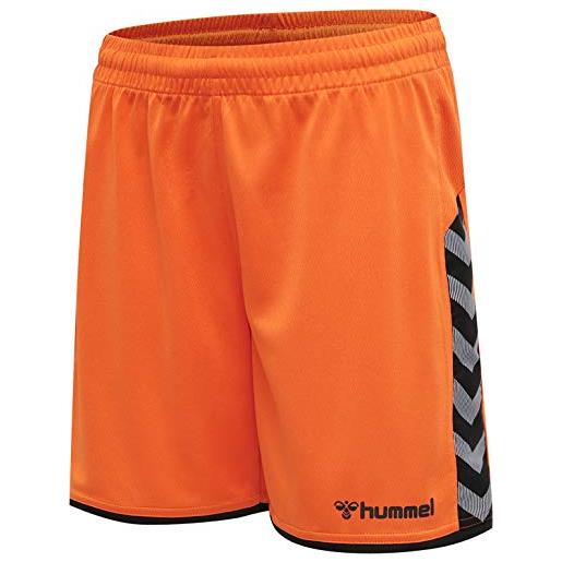 hummel hmlauthentic pantaloncini in poliestere, bambino, arancione (mandarino), 116
