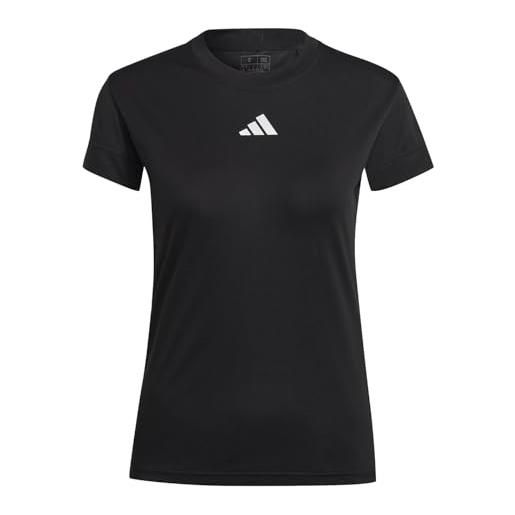 adidas maglietta da donna (manica corta) freelift tee, nero, hs1660, xl