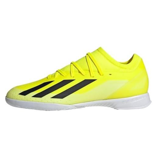 adidas x crazyfast. 3, scarpe da ginnastica unisex-adulto, solare nucleo giallo nuvola nero bianco, 46 2/3 eu
