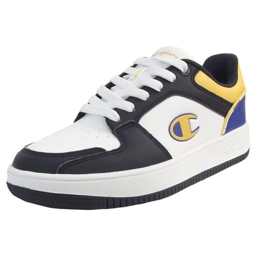 Champion legacy - rebound 2.0 low b gs sneakers, blu marino/giallo/royal blu (bs510), 38 adolescente ss24