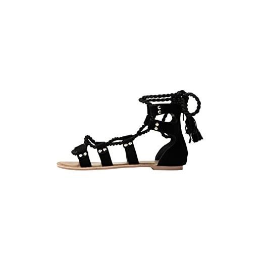 NALLY scarpe, sandalo donna, nero, 39 eu