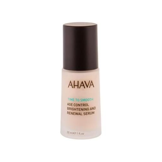 AHAVA time to smooth age control, brightening and renewal serum siero viso rigenerante 30 ml per donna