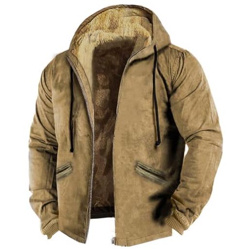Oanviso giacca da uomo abbigliamento da baseball giacca sportiva blouson antivento giacca casual bomber jacket classica slim fit cappotto oversized per inverno b cachi xxl