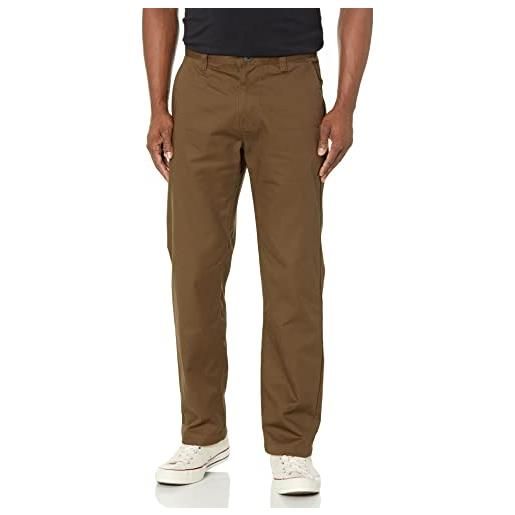 Volcom frickin-pantaloni chino da skate, nero 1, w32 uomo