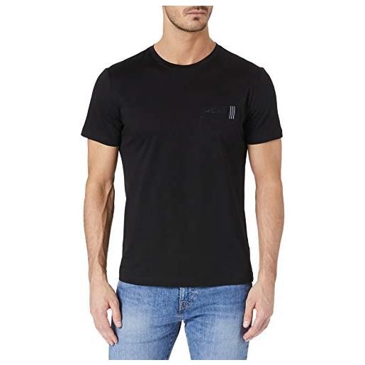 Antony Morato t shirt con taschino, nero, s uomo