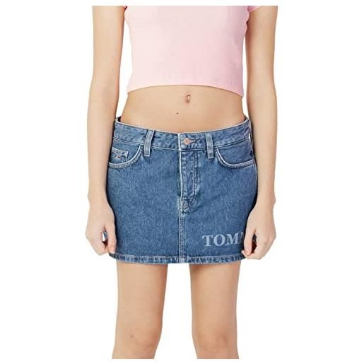 Tommy Hilfiger minigonna in denim da donna con logo tommy jeans (28)