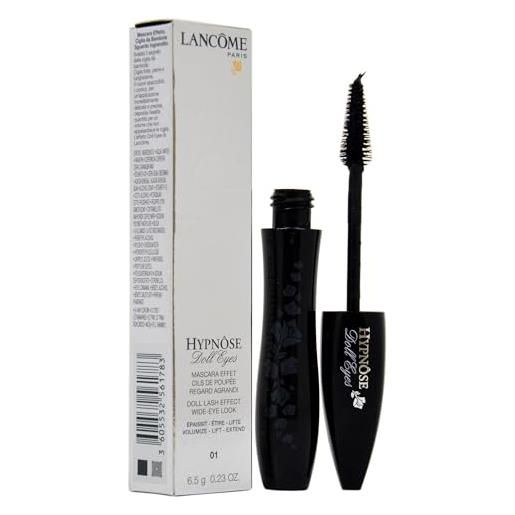 Lancome hypnose doll eyes dollash effect mascara, wide eye look, 01 so black, donna, 6.5 ml