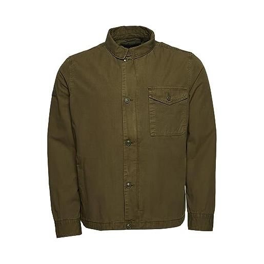 Superdry vintage deck jacket giacca, authentic khaki, l uomo