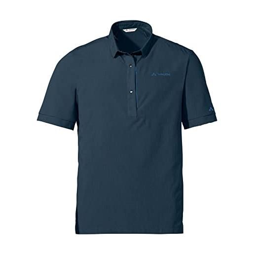 VAUDE men's yaras polo shirt, blu scuro (dark sea), m uomo