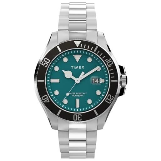 Timex orologio analogico al quarzo uomo con cinturino in acciaio inossidabile tw2v91900