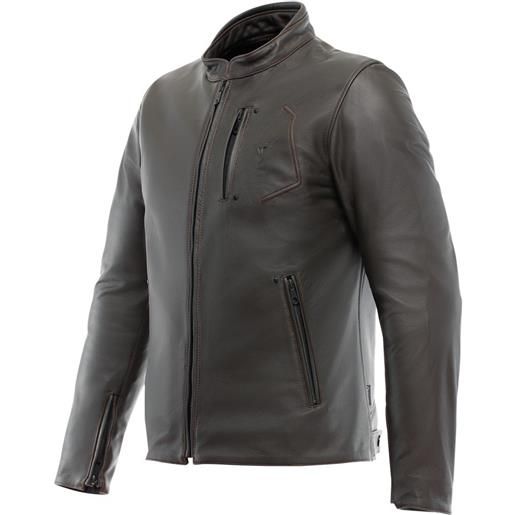 Dainese fulcro leather jacket marrone 48 uomo