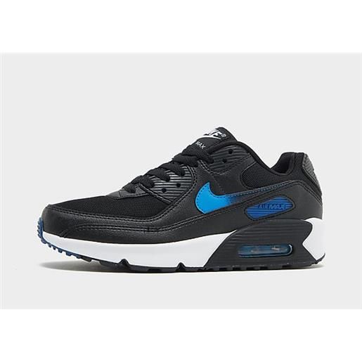 Nike air max 90 leather junior, black/court blue/white/photo blue