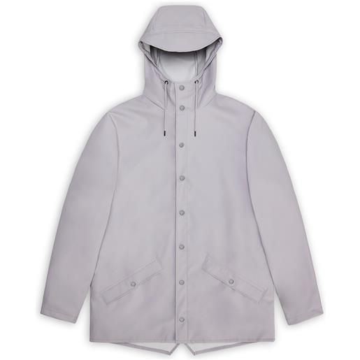 Rains - giacca impermeabile - jacket flint per uomo - taglia xs, s, m, l - grigio