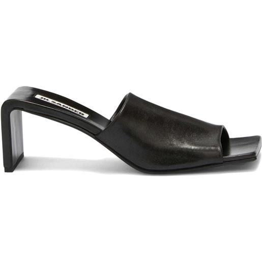 Jil Sander sandali con punta aperta - nero