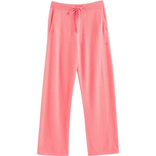 Chinti & Parker pantaloni sportivi con ricamo - rosa