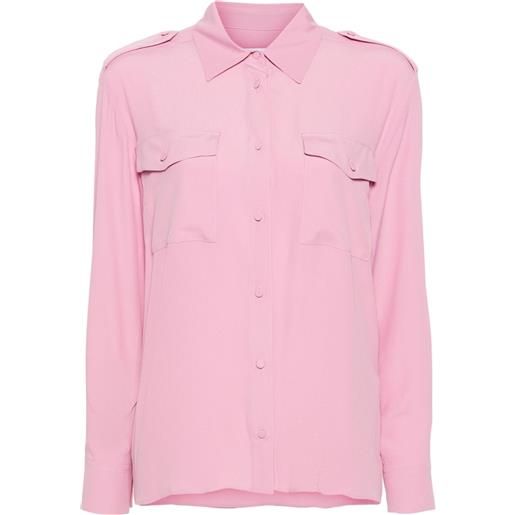 MSGM camicia con colletto ampio - rosa