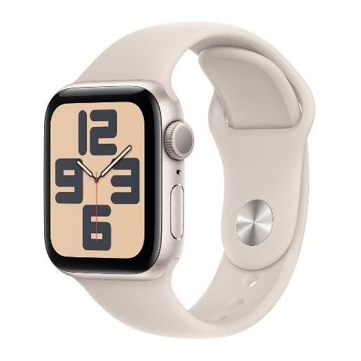 Apple smartwatch Apple watch se gps 44mm cassa in alluminio con cinturino sportivo s/m galassia [mre43ql/a]
