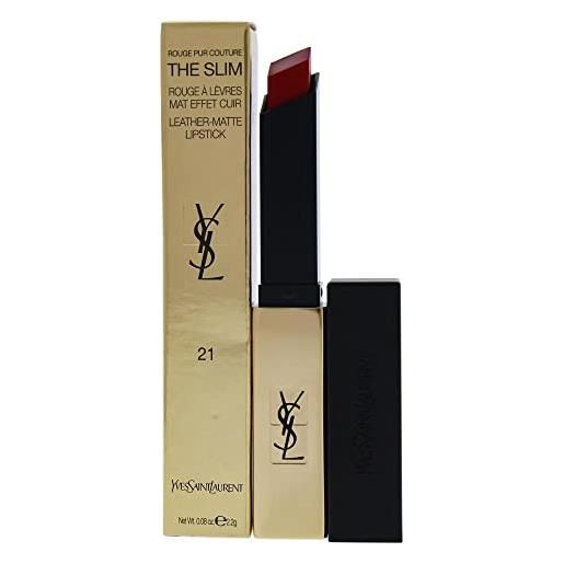 Yves saint laurent rouge pur couture slim sheer matte rossetto, 21 rouge paradoxe, 2 g