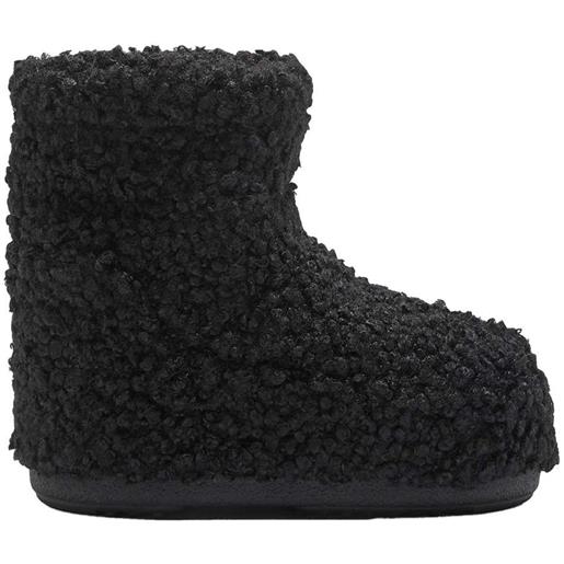 Moon Boot icon low faux curly snow boots nero eu 36-38 donna