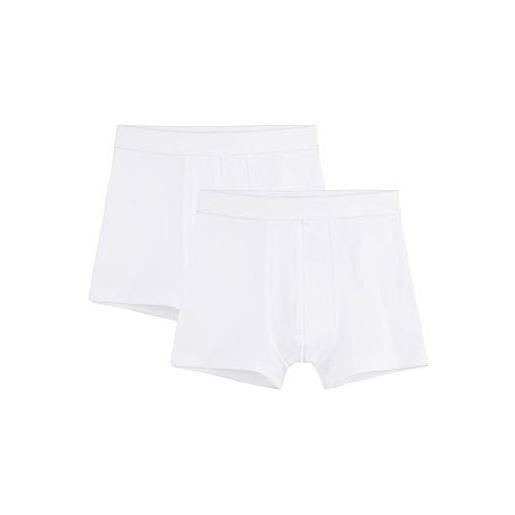 Sanetta ragazzi pantaloncini in pacco doppio in cotone organico - made in europe - bianco (10), 104