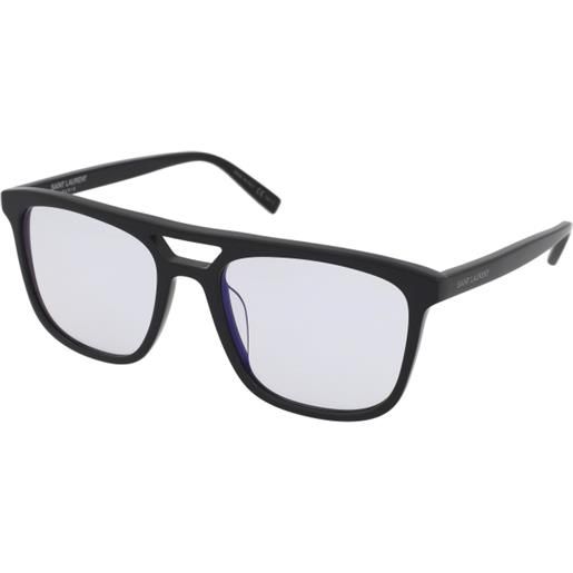 Saint Laurent sl 455 005 | occhiali da sole graduati o non graduati | prova online | unisex | plastica | quadrati | nero | adrialenti