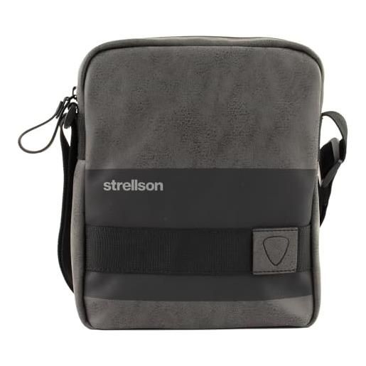 Strellson finchley - borsa a tracolla, 20 cm, colore: grigio scuro, 20,5x24,5x5,5, borsa a tracolla