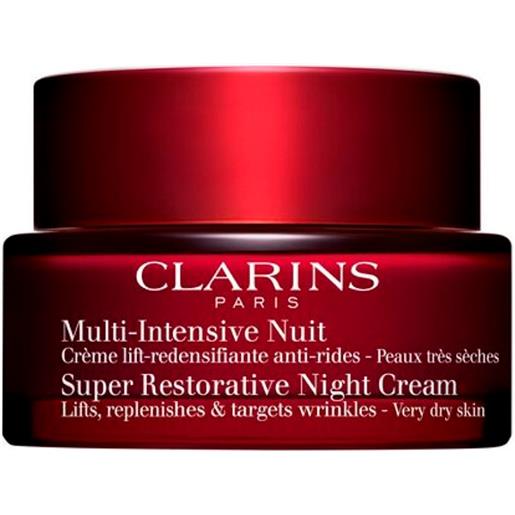 Clarins trattamenti viso multi-intensive super restorative night cream very dry skin