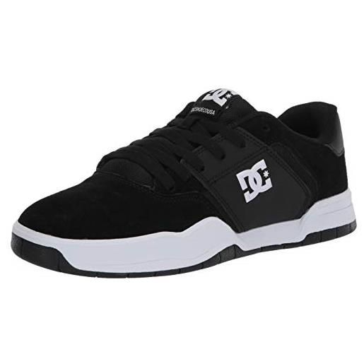 DC Shoes centrale, scarpe da skateboard uomo, nero e bianco, 42.5 eu