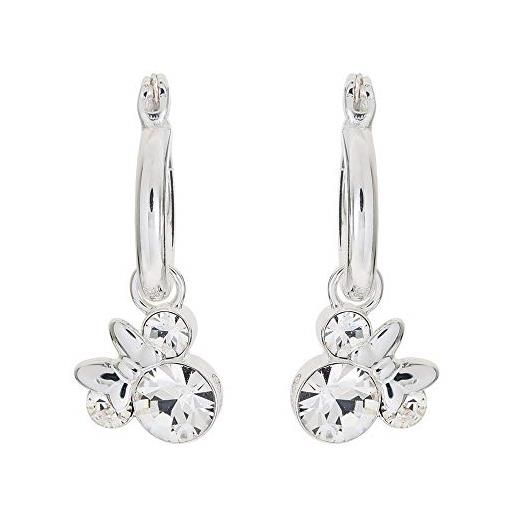 Disney minnie mouse birthstone jewelry for women and girls, minnie mouse crystal hoop earrings
