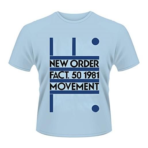 Tee Shack new order movement blue ufficiale uomo maglietta unisex (x-large)
