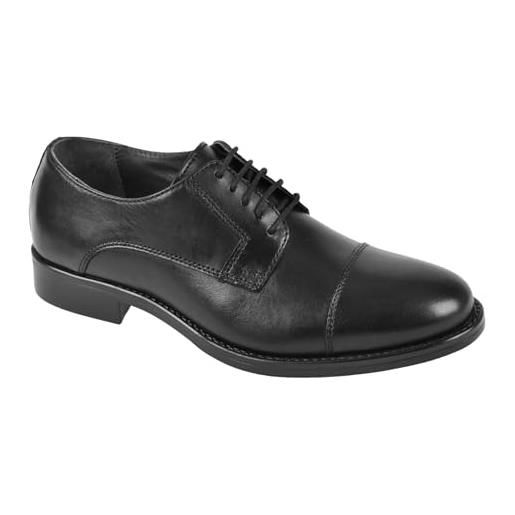 Valleverde scarpe derby casual uomo 47871 pelle nero originale ai 2023 taglia 40 colore nero
