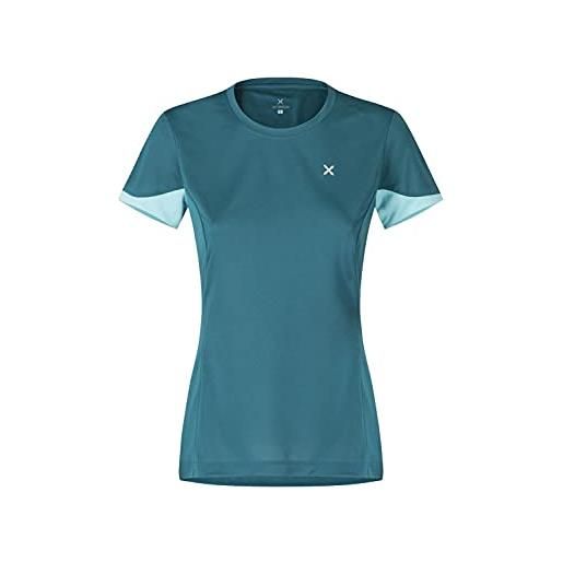 MONTURA t-shirt donna traspirante ideale per attività outdoor join t-shirt (baltic/ice blue) (x_s)