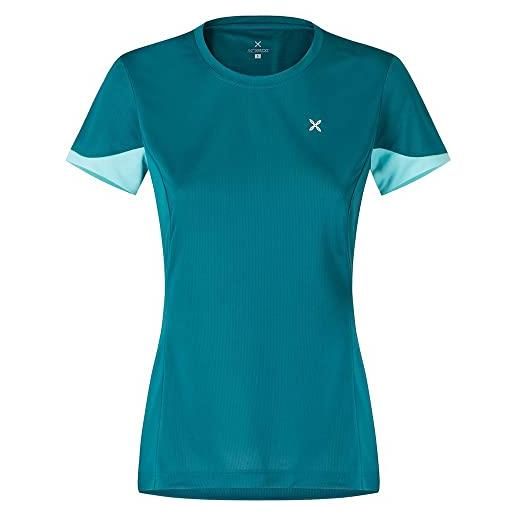 MONTURA t-shirt donna traspirante ideale per attività outdoor join t-shirt (baltic/ice blue) (x_s)