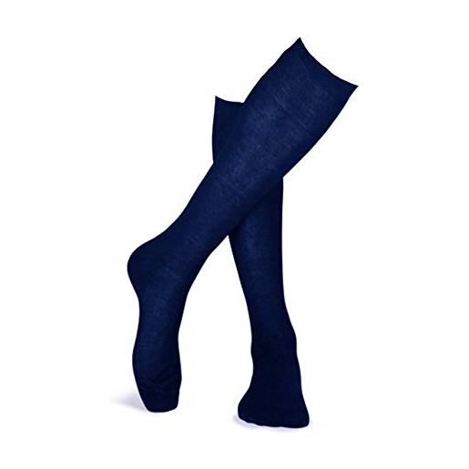 HORUS calze lunghe uomo filo di scozia (6pz) - 42-44, assortito - blu, nero, grigio