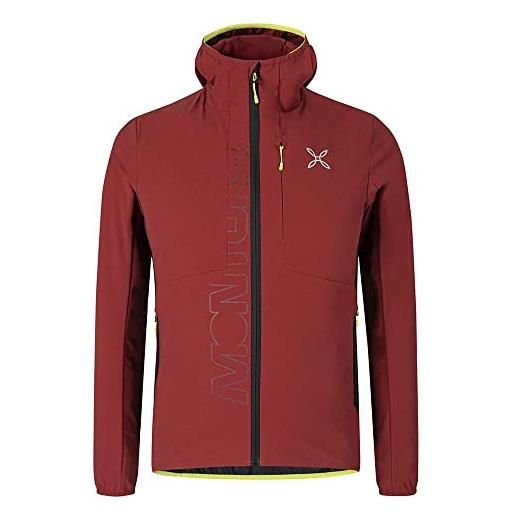 MONTURA speed fly jacket uomo giacca antivento softshell leggero per trekking e outdoor - colore tobacco (l)