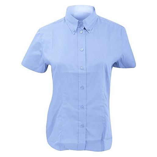 Kustom Kit - camicia maniche corte - donna (it 58) (azzurro)