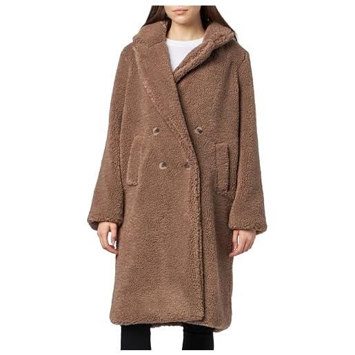 Vila vilydia l/s coat/su giacca lunga, braun, 36 donna