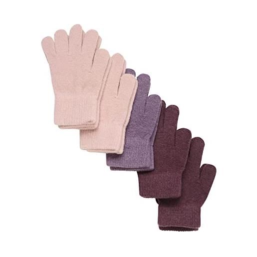 Celavi unisex kids magic gloves 5 pack mittens, misty rose, 3, misty rose
