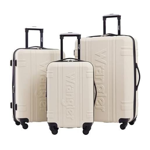 Wrangler set di valigie da viaggio astrali da 3 pezzi, nebbia, 3 pezzo set, set di valigie da viaggio astrali da 3 pezzi