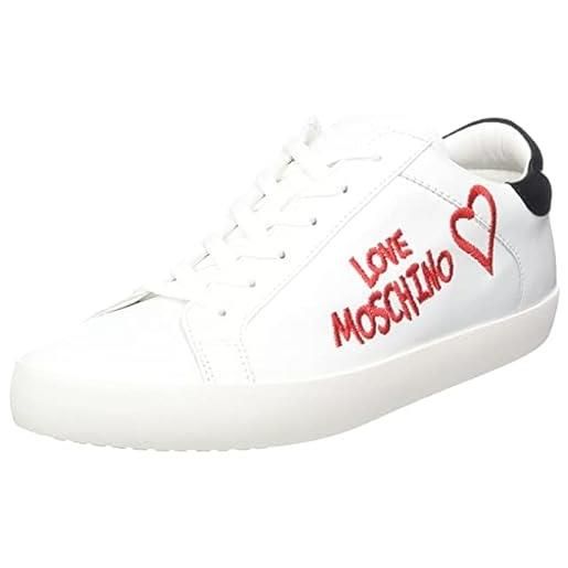 Love Moschino, ja15292g1fia1, sneaker donna , bianco, 40 eu
