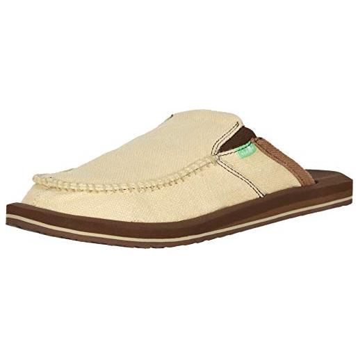 Sanuk you got my back iii slipper uomo, pantofole, marrone chiaro, 45.5 eu