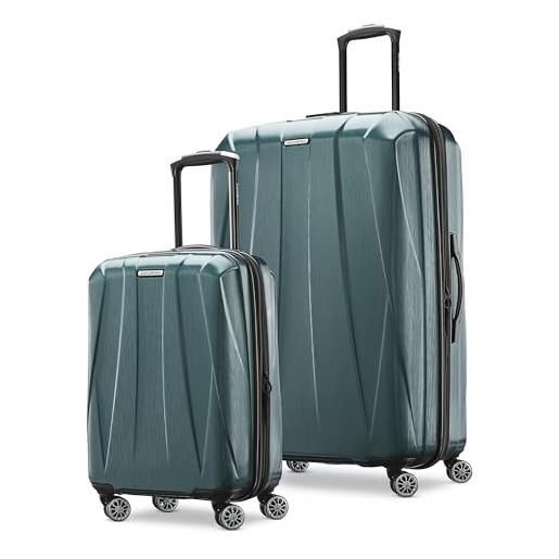 Samsonite centric 2 hardside bagagli espandibile con ruote girevoli, bagaglio espandibile centric 2 hardside con ruote girevoli, verde smeraldo, 2-piece set (20/28), centric 2 hardside - valigia