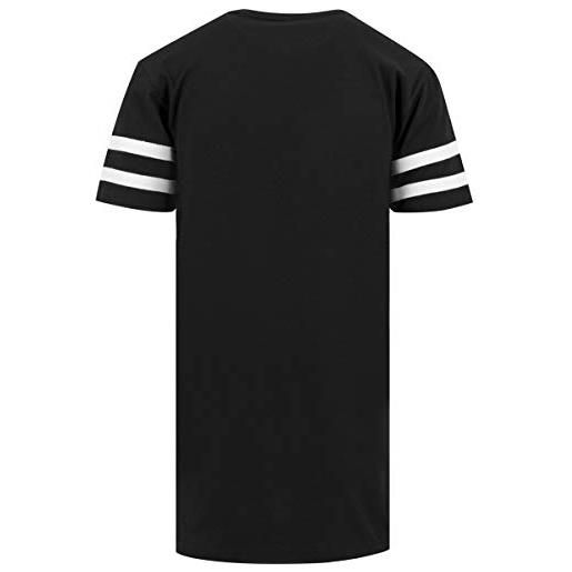 Build Your Brand stripe jersey tee, t-shirt modello da uomo, nero/bianco, xl