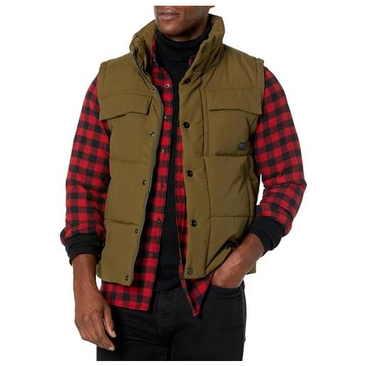 G-STAR RAW men's foundation padded vest, verde (dark olive d22887-d419-c744), m