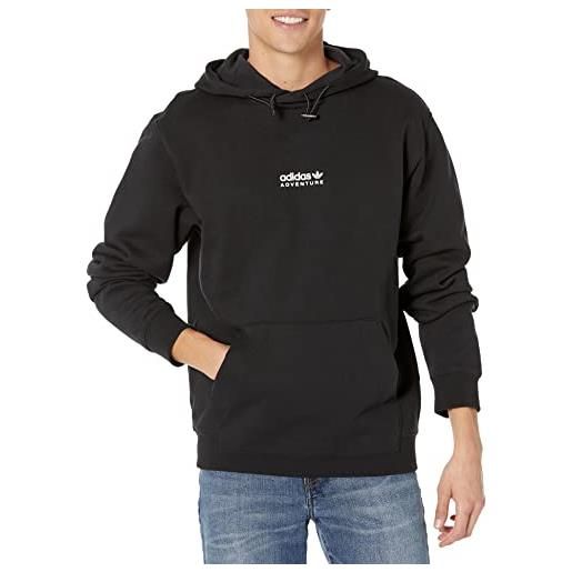Adidas originals men's adventure hoodie, black, medium