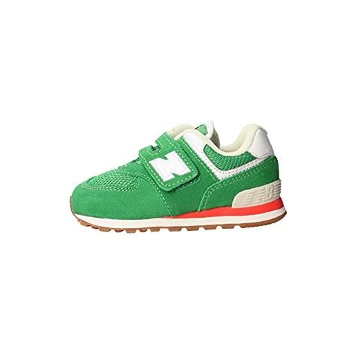 New Balance 574 sneaker verde da bambino iv574he2