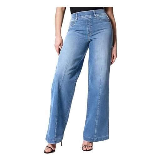 Fascinay oprah favorite jeans, seamed front wide leg jeans, 2023 new seamed front wide leg jeans (blue-b, xx-large)